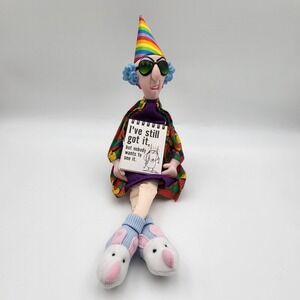 Vintage Hallmark Maxine Shelf Sitter Doll Shoebox Greetings Bunny Slippers Funny